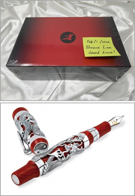 Pens and Pencils: : Montegrappa: Montegrappa Icons Limited Edition Bruce Lee Dragon Fountain Pen SEALED!